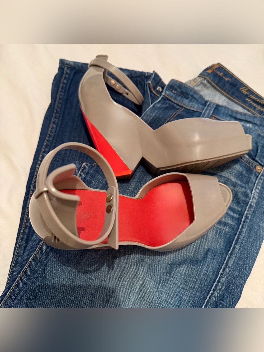 Melissa Platform Sandals Gray (7)